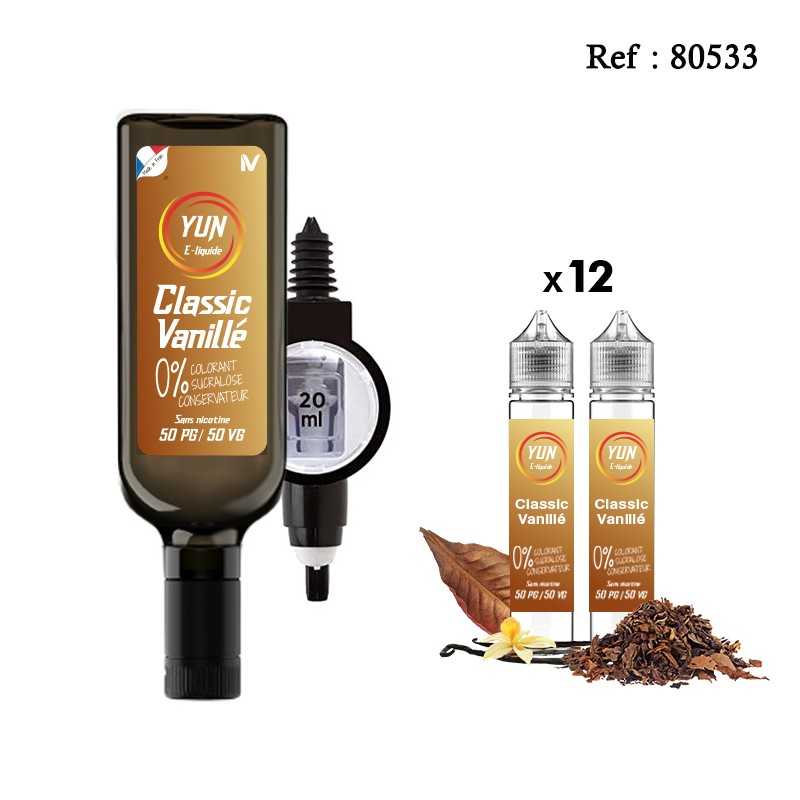 Pack E-liquide YUN Classic Vanillé 500mL
