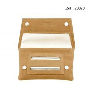 Tobacco leather pouch cream