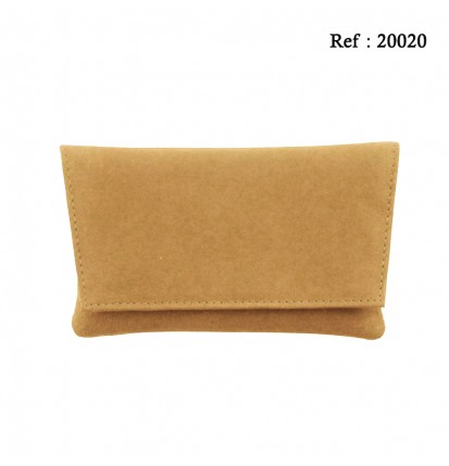 Tobacco leather pouch cream