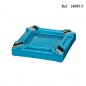 Cigar Ashtray Ceramic Turquoise 200 x 200 x 40 mm