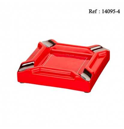 Cigar Ashtray Ceramic Red 200 x 200 x 40 mm