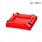 Cigar Ashtray Ceramic Red 200 x 200 x 40 mm