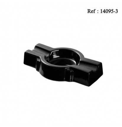 Cigar Ashtray Ceramic Black 200 x 120 x 40 mm