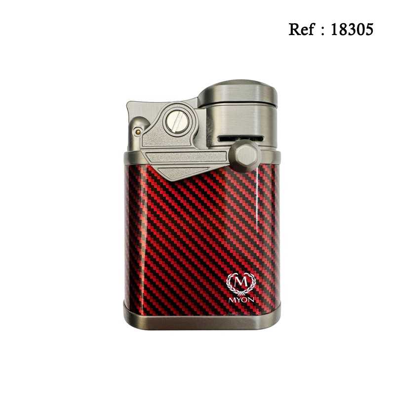 Myon lighter Lasalle 4 jet Red with cigar stand