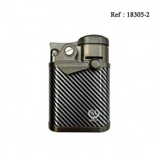 Briquet MYON Lasalle Quadruple Jet Noir, avec repose cigare