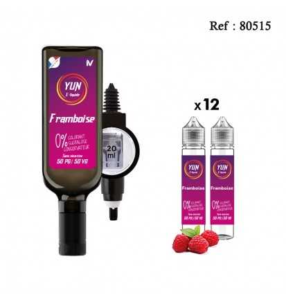 Pack E-liquid YUN Raspberry 500mL