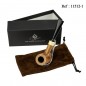 Pipe Mr Pipe redwood brown pol 9 mm in gift box with pouch and stand