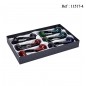 Pipes Jean Claude embout acrylique lisse, coffret de 12 assorties