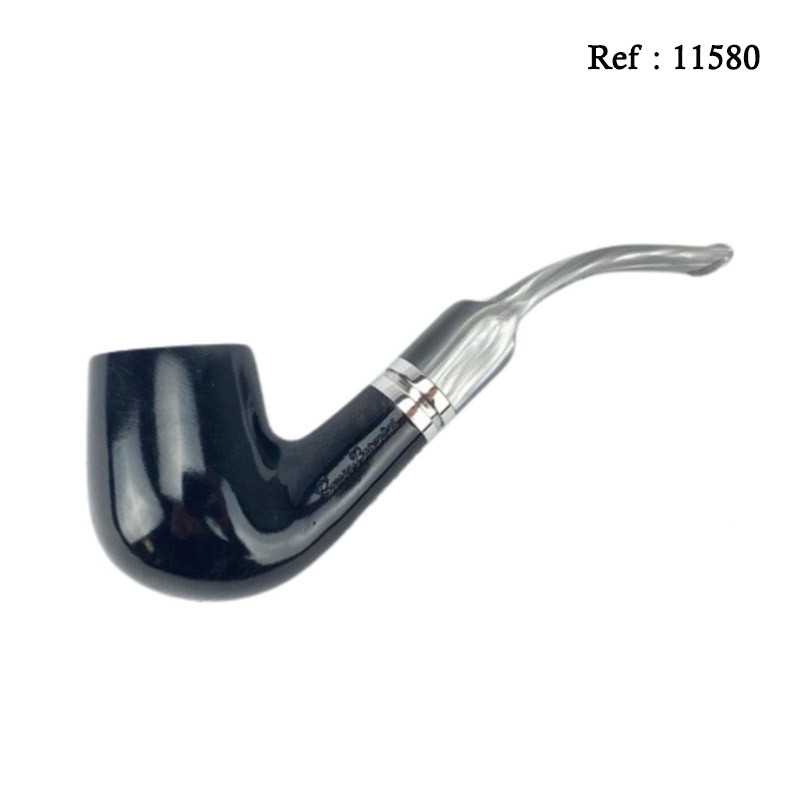 Pipe Cesare Barontini Maremma Noir,bague acrylique, en boîte et étui