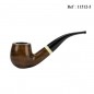 Pipe Mr Pipe Brun séquoia 9 mm Courbe,en coffret avec pied et étui