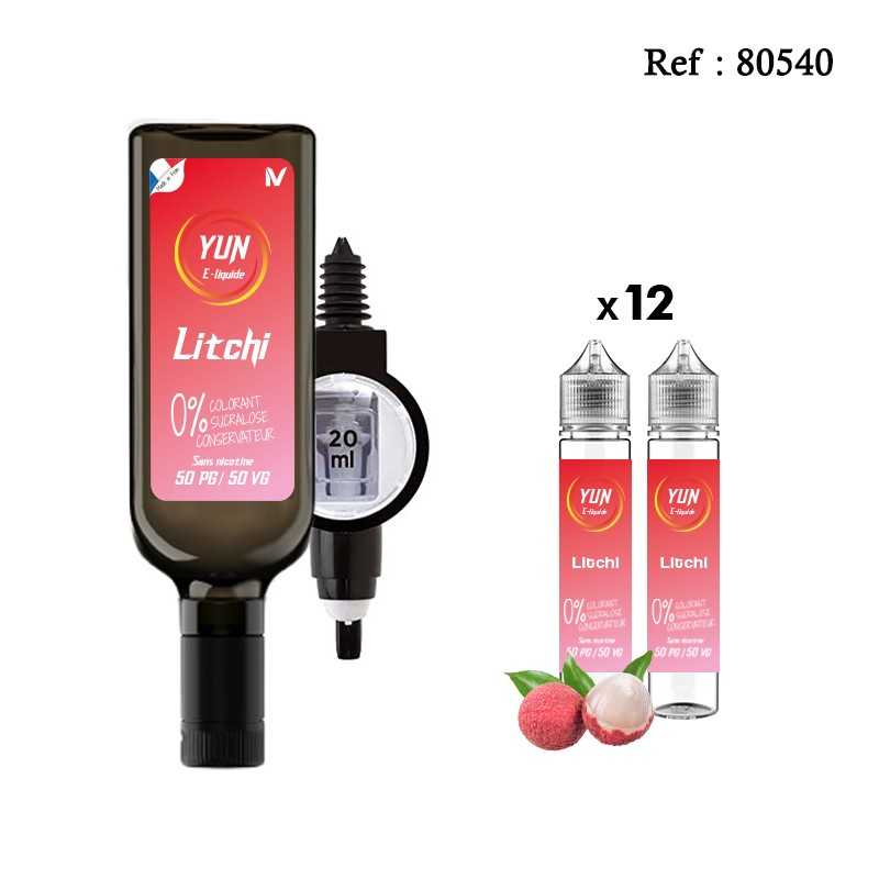 Pack E-liquid YUN lychee 500mL