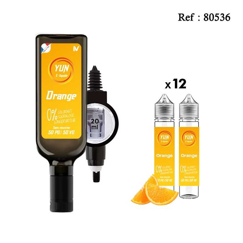 Pack E-liquid YUN Orange 500mL