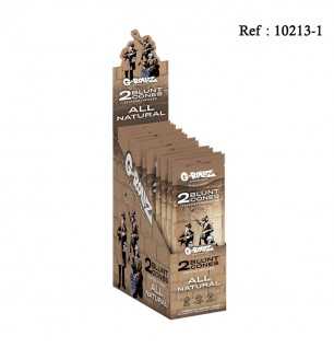 Cones pré-rouléCBD 0.42mg/g All Natural, sachet de 2, display de 12