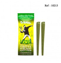 Cones pré-rouléCBD 0.42mg/g Lemon Haze, sachet de 2, display de 12