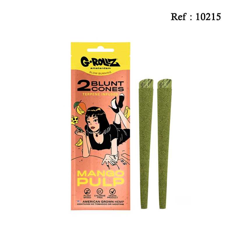 Cones G-ROLLZ CBD 0.42 mg/g2xMango Pulp Pre-rolled display of 12pack