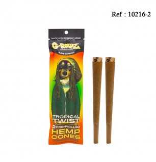 Cones G-ROLLZ CBD 0.42 mg/g2xTropical TwistPre-rolled displayof12pack