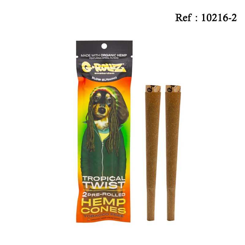 Cones G-ROLLZ CBD 0.42 mg/g2xTropical TwistPre-rolled displayof12pack