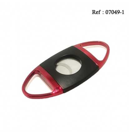 Coupe cigares oval Noir/Rouge