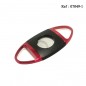 Coupe cigares oval Noir/Rouge