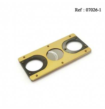 cigar cutter oval rectangular Gold/Gun