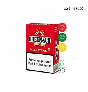 Pre-rolls Red CBD GREEN & Co - paquet of 20pre-rolls