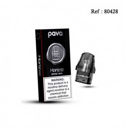 Refillable Cartridge Pava Horiz Pod 2ml/pcs 0.6Ohm - box 3pcs