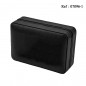 Travel Humidor Black leather for 4 cigars