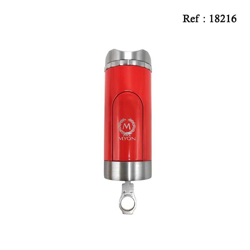 MYON 3 jet  lighter BANDOL RED with piecer and cigar stand