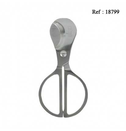 Cigar Scissor Silver in display of 24 pcs