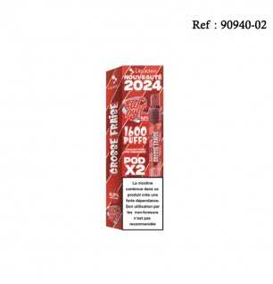 2 pods Wpuff 2.0 Grosse Fraise 0.9% 1600 puffs