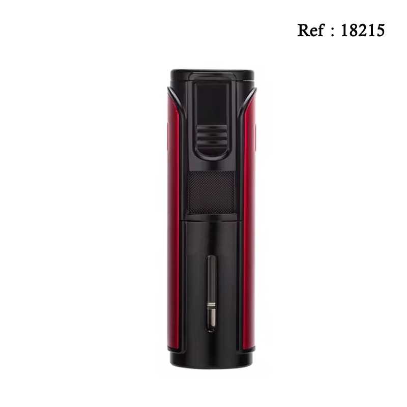 Briquet MYON CABRIS 5 Jet Rouge, avec emporte pièce
