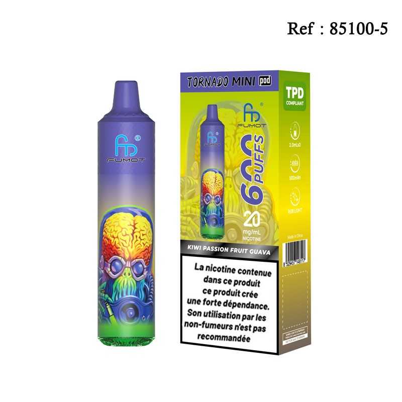 Starter Kit TORNADO Mini Kiwi Passion Goyave 2% Pods (Batterie+2Pods)