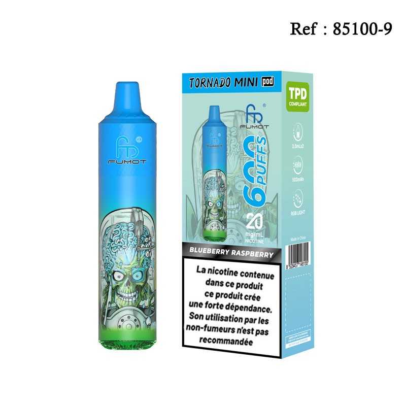 Starter Kit TORNADO Mini Blueberry Rasberry 2% Pods (Battery+2Pods)