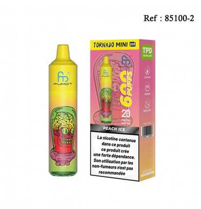 Starter Kit TORNADO Mini Peach Ice 2% Pods (Battery+2Pods) 1200 puff