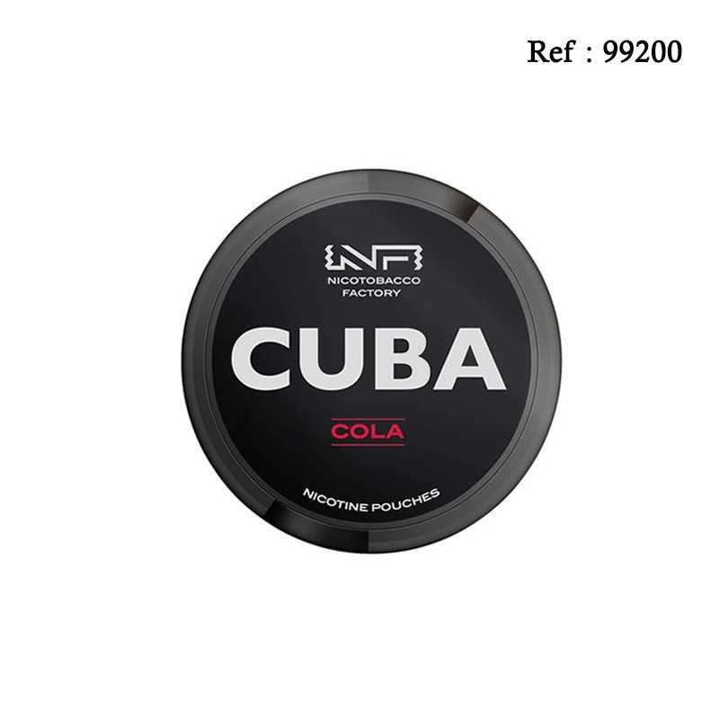 Boîte CUBA NICOTOBACCO FACTORY Cola 50mg de 20 sachets de 13 g