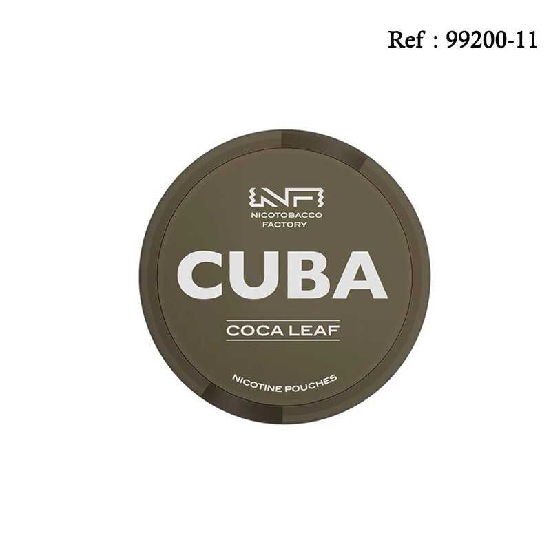 Boîte CUBA NICOTOBACCO FACTORY Cola Leaf 50mg de 20 sachets de 13 g