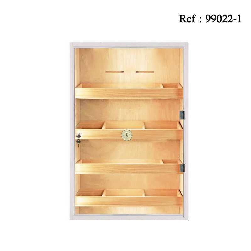 White Maya small humidor HUMIDORIUS 1000 x 600 x 450 mm