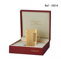 Briquet MYON Paris Pierre Doré Bamboo