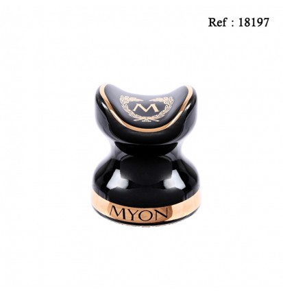 Pied en céramique MYON individuel pour 1 cigare Noir/Doré