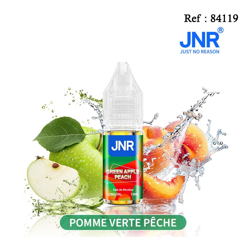 E-liquide Falcon-X JNR Pomme Verte Pêche 10mL 20mg/mL