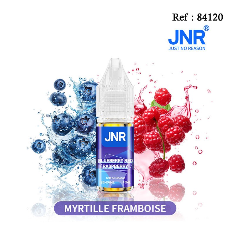 E-liquide Falcon-X JNR Myrtille Framboise 10mL 20mg/mL