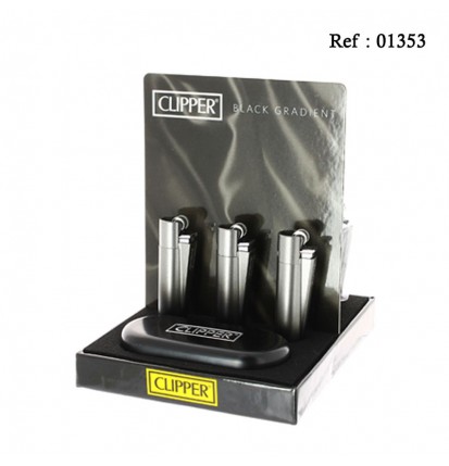 Clipper lighter Metall Gradient assorted per 12 pcs