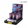 Clipper lighter Icy Colors Design assorted per 12 pcs