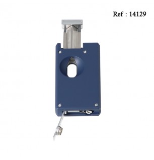 Briquet Caseti jet flamme Bleu Nuit Mat, avec emporte pièce