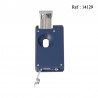 Briquet Caseti jet flamme Bleu Nuit Mat, avec emporte pièce