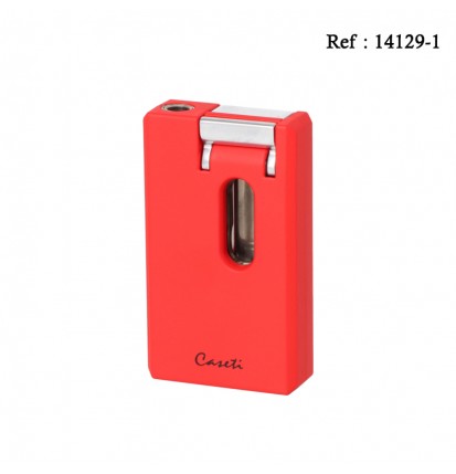 Caseti lighter jetflame Dark Red matt with piercer