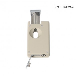 Caseti lighter jetflame Grey Beige matt with piercer