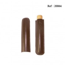 Etui cuir SAREVA marron 1 cigare corona/robusto