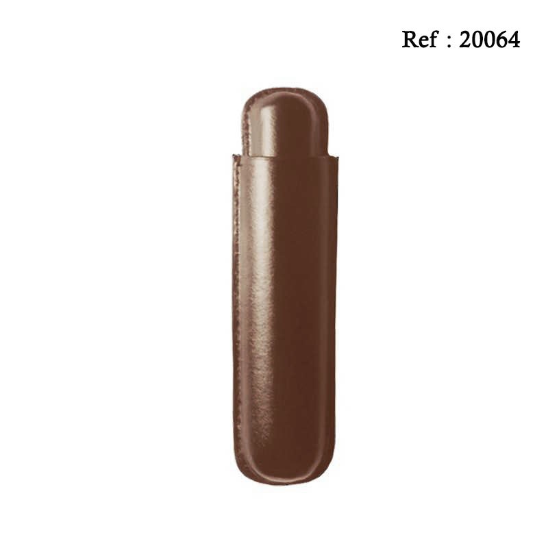 Etui cuir SAREVA marron 1 cigare corona/robusto