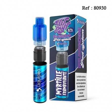 15K Wpuff Fusion Liquideo + recharge Myrtille Framboyante 20mg/mL